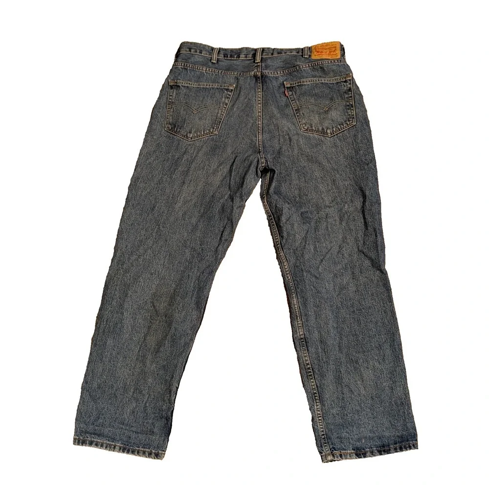 Levi's 550 Mens Jeans 40 x 32 Stonewash Blue Relaxed Fit Tapered Leg 100% Cotton